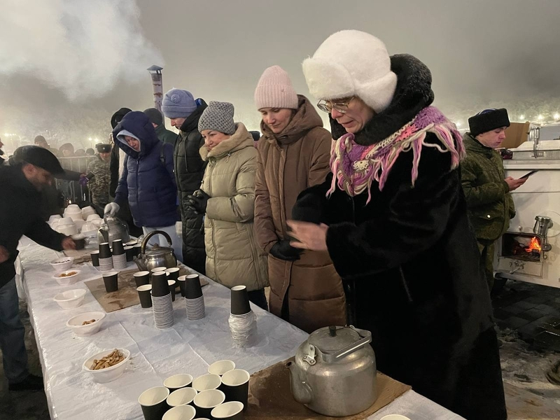 Гостям и жителям Железноводска раздали 2 тыс. порций шулюма на крещение 