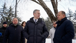 Губернатор Владимиров проверил строительство новой зоны отдыха в Железноводске