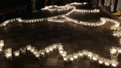 В Железноводске зажгли 801 свечу 