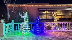 Железноводск украсили девятью километрами гирлянд к Новому году